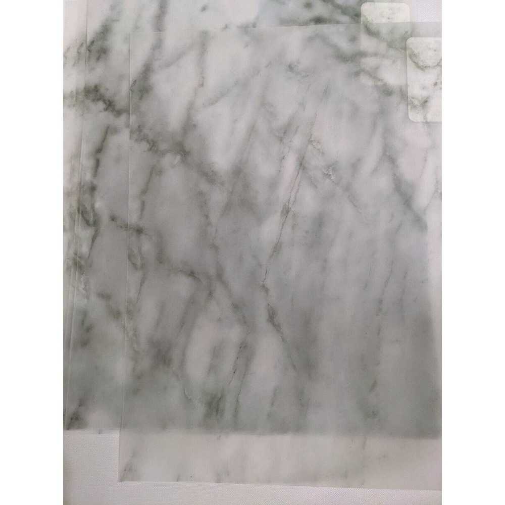 10 Sheets Vellum Paper Translucent Faded green Marble By Studio 8.5x11" Diy Card